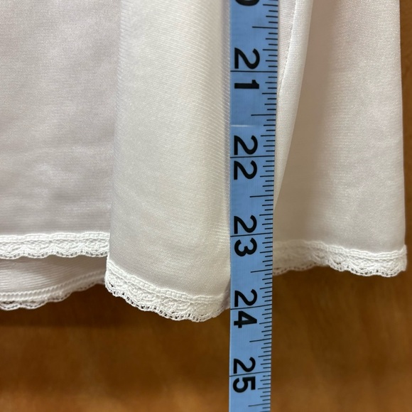 Vassarette camisole slip, white satin 2XL - Picture 5 of 7
